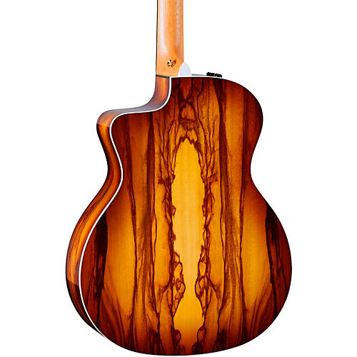 Taylor 214ce DLX Ziricote Special-Edition Grand Auditorium Acoustic-Electric Guitar Shaded Edge Burst - musicians--Friend