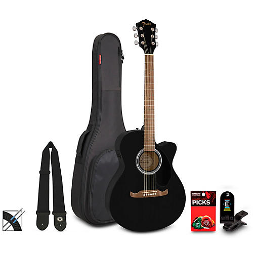 Fender FA-135CE Concert Acoustic-Electric Guitar Pack Sunburst - musicians--Friend