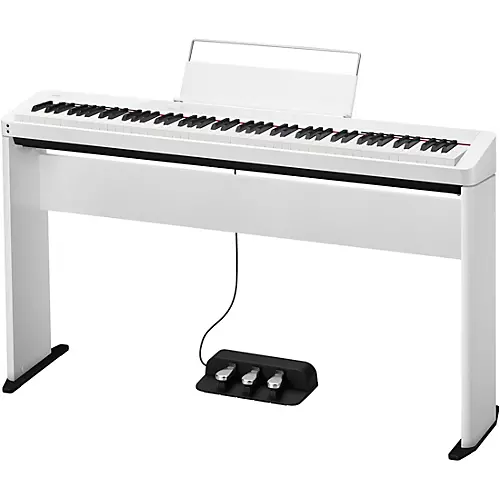 Casio PX-S1100 Privia Digital Piano With CS-68 Stand and SP-34 Pedal White - musicians--Friend