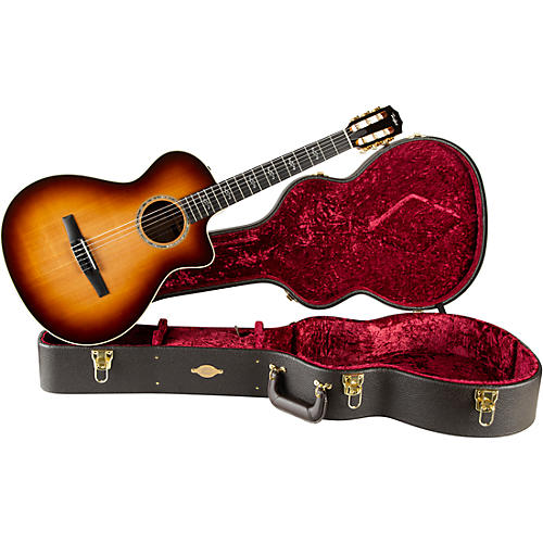 Taylor Special Edition 412ce-NR Rosewood Nylon Grand Concert Acoustic-Electric Guitar Shaded Edge Burst - musicians--Friend