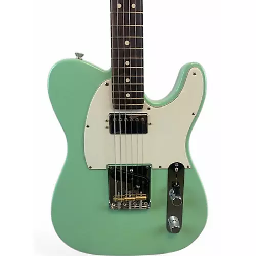 Used Fender Deluxe Mod Telecaster Surf Green Solid Body Electric Guitar Surf Green - musicians--Friend