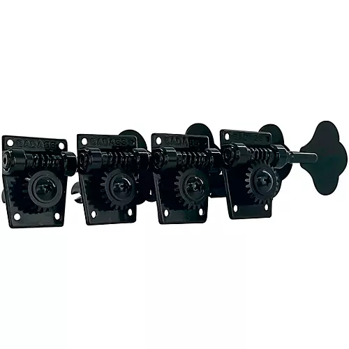 Leo Quan Badass TK-7817 OGT Open-Gear Small Post 4-in-Line Bass Tuning Machines Nickel - musicians--Friend
