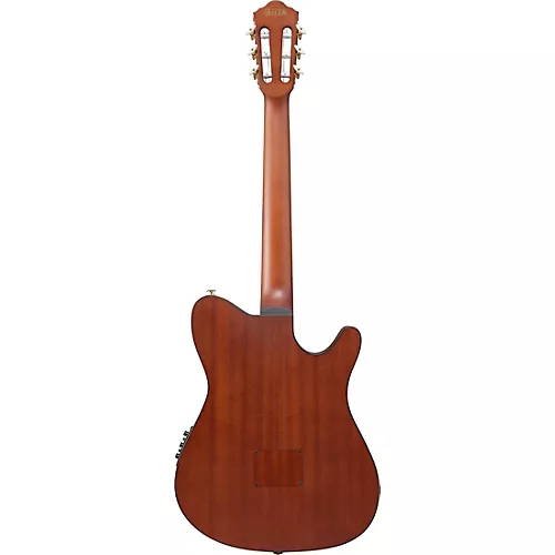 Ibanez FRH10NL Left-Handed Nylon-String Acoustic-Electric Guitar Brown Sunburst Flat - musicians--Friend