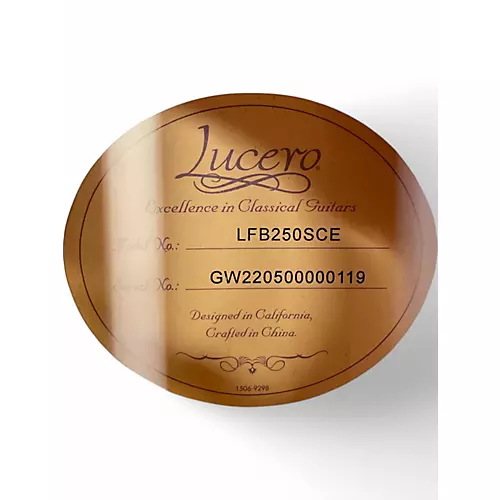 Used Lucero LFB250SCE Natural Classical Acoustic Electric Guitar Natural - musicians--Friend