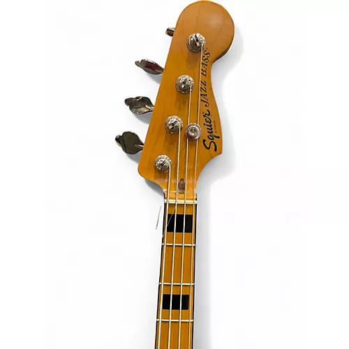 Used Squier Classic Vibe 70s Jazz Bass 5 String Natural Electric Bass Guitar Natural - musicians--Friend