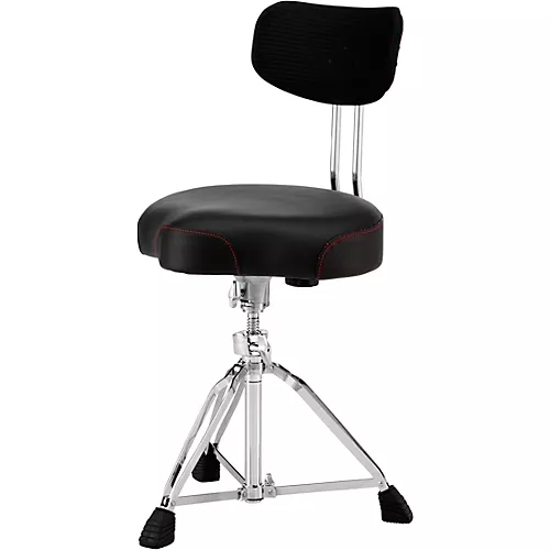 Pearl Roadster D3500BR Multi-Core Saddle Throne w/Backrest Black - musicians--Friend