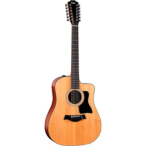 Taylor 150ce Dreadnought 12-String Acoustic-Electric Guitar Natural - musicians--Friend