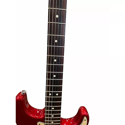 Used Fender American stratocaster Chrome Red Solid Body Electric Guitar Chrome Red - musicians--Friend