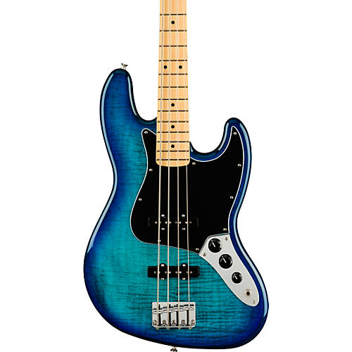 Fender Player Jazz Bass Plus Top Limited-Edition Bass Guitar Blue Burst - musicians--Friend