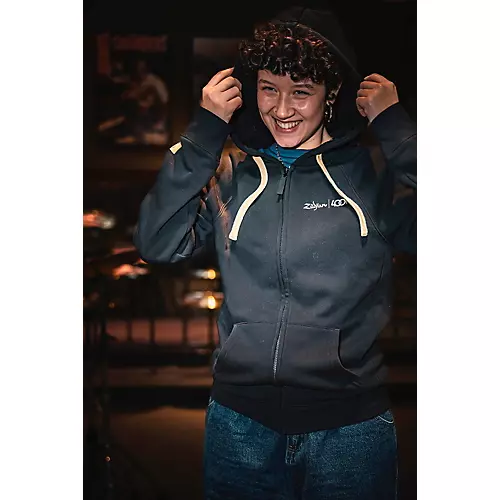 Zildjian Limited Edition 400th Anniversary Zip Up Hoodie X Large Black - musicians--Friend
