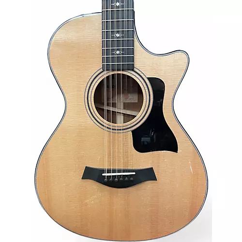 Used Taylor 352ce Grand Concert Natural 12 String Acoustic Electric Guitar Natural - musicians--Friend