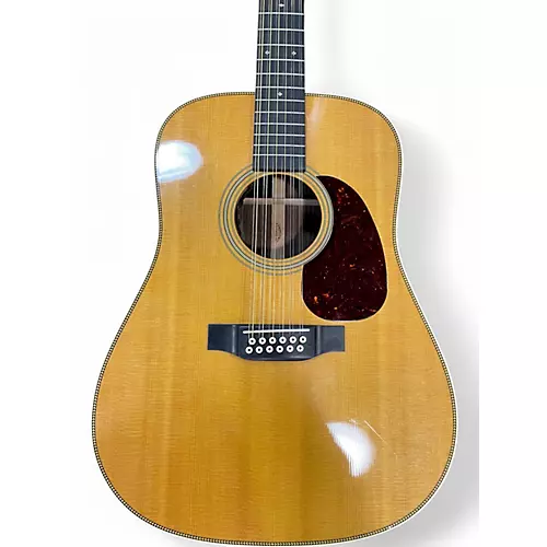 Used Martin HD12-28 Natural 12 String Acoustic Electric Guitar Natural - musicians--Friend