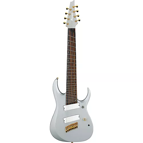 Ibanez RGDMS8 RGD Axe Design Lab Multi-Scale 8-String Electric Guitar Classic Silver Matte - musicians--Friend