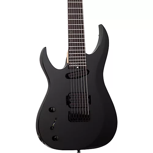 Schecter Guitar Research Sunset 7-String Triad Left-Handed Electric Guitar Gloss Black - musicians--Friend