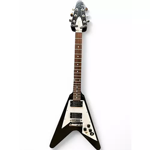Used 2023 Gibson Custom Shop Murphy Lab Kirk Hammett 1979 Flying V Ebony Solid Body Electric Guitar Ebony - musicians--Friend
