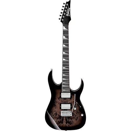 Ibanez GRG220PA1 GIO RG Electric Guitar Transparent Brown Black Burst - musicians--Friend