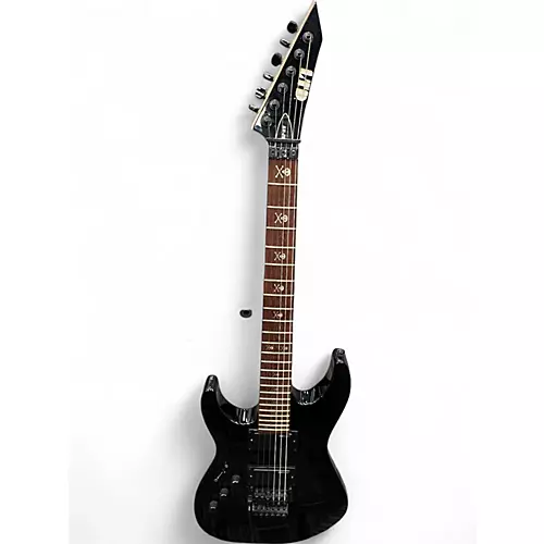 Used ESP LTD KH202 Kirk Hammett Signature LH Black Electric Guitar Black - musicians--Friend