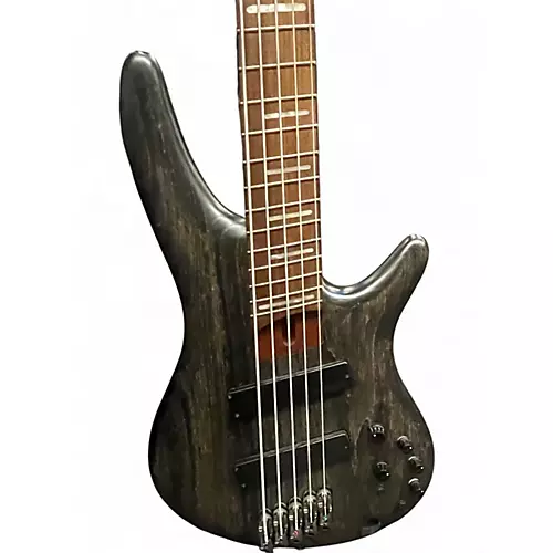 Used Ibanez SRFF805 Trans Black Electric Bass Guitar Trans Black - musicians--Friend
