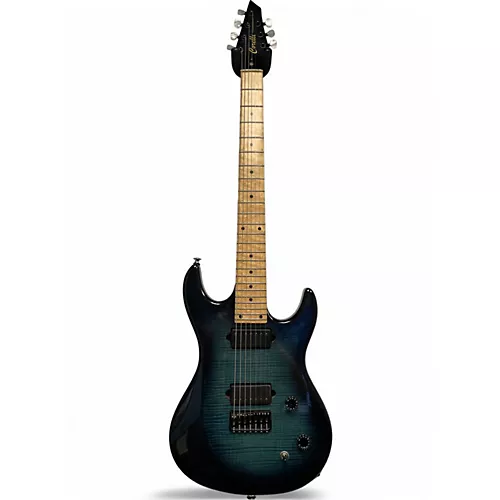Used Corelli Kahuna 7-String Blue Sapphire Solid Body Electric Guitar Blue Sapphire - musicians--Friend