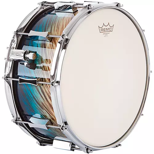 Pork Pie Birch Snare Drum 14 x 7 in. Blue Fade Dip - musicians--Friend