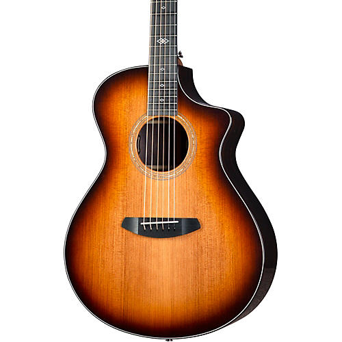 Breedlove Premier Redwood-East Indian Rosewood Concert CE Acoustic-Electric Guitar Edge Burst - musicians--Friend