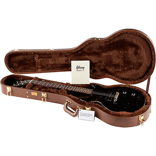 Gibson Custom Murphy Lab 1960 Les Paul Junior Double-Cut Reissue Ultra Heavy Aged Electric Guitar Ebony - musicians--Friend