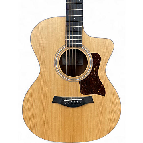 Used Taylor 214cek DLX Natural Acoustic Guitar Natural - musicians--Friend