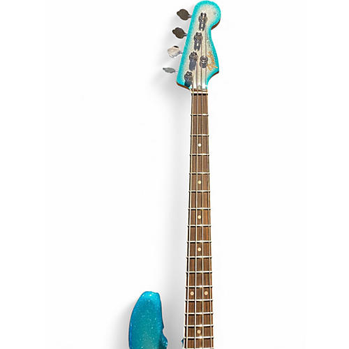 Used 2020s Fender Blu det Sky Burst Sparkle Electric Bass Guitar Sky Burst Sparkle - musicians--Friend