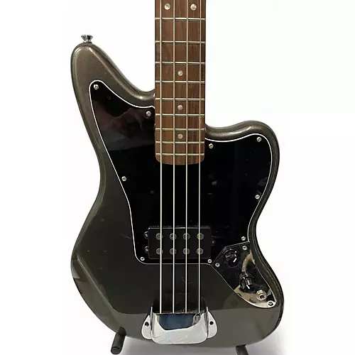 Used Squier AFFINITY JAGUAR BASS Metallic Black Electric Bass Guitar Metallic Black - musicians--Friend