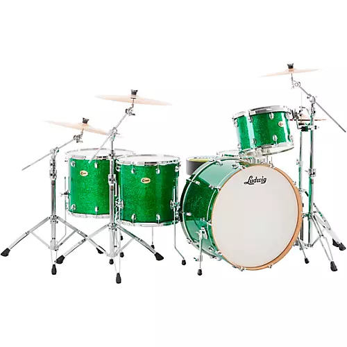 Ludwig Centennial Zep 4-Piece Shell Pack Red Sparkle - musicians--Friend