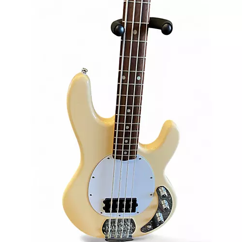 Used Sterling by Music Man Sub 4 Vintage White Electric Bass Guitar Vintage White - musicians--Friend