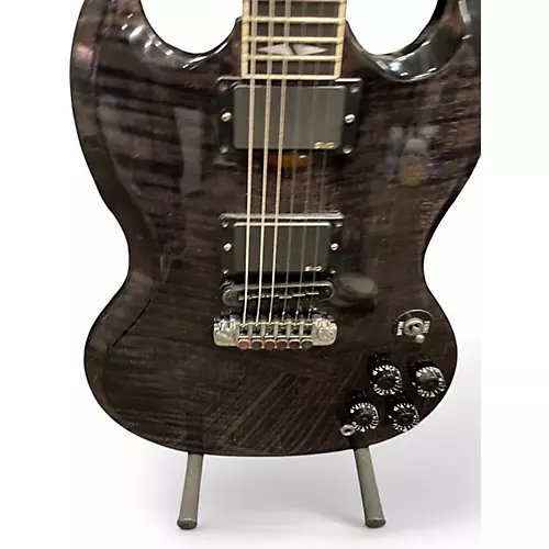 Used 2005 Gibson SG Supreme TRANSPARENT BLACK Solid Body Electric Guitar TRANSPARENT BLACK - musicians--Friend