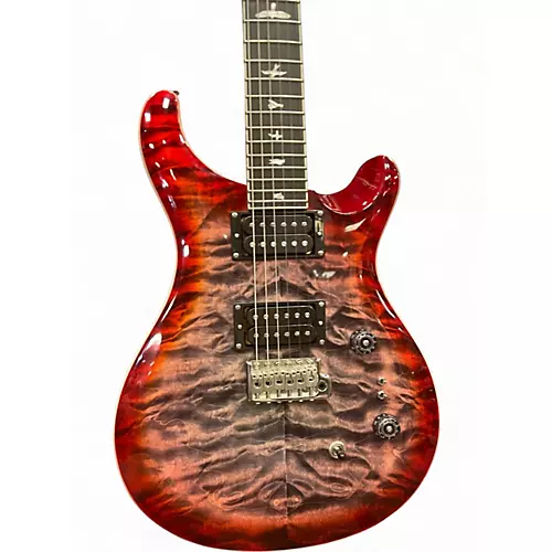 Used PRS SE CUSTOM 24-08 RED BURST Solid Body Electric Guitar RED BURST - musicians--Friend