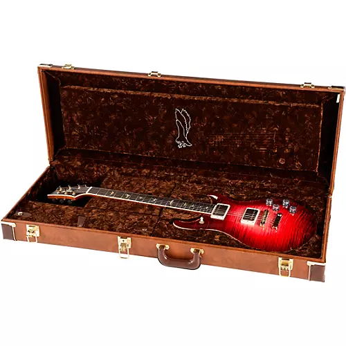 PRS Private Stock McCarty 594 PS Grade Maple Top & African Blackwood Fretboard With Pattern Vintage Neck Electric Guitar Blood Red Glow - musicians--Friend