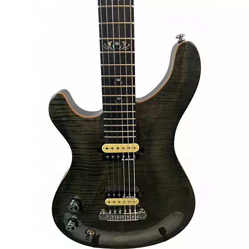 Used Michael Kelly VALOR CUSTOM LEFT HANDED Trans Black Electric Guitar Trans Black - musicians--Friend