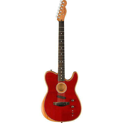 Fender American Acoustasonic Telecaster Ebony Fingerboard Acoustic-Electric Guitar Sunburst - musicians--Friend