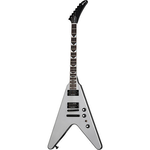 Gibson Dave Mustaine Flying V EXP Electric Guitar Silver Metallic - musicians--Friend