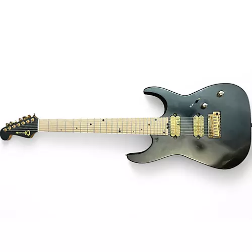 Used Charvel DK24-7 Angel Vivaldi Signature  Black and Gold Solid Body Electric Guitar Black and Gold - musicians--Friend