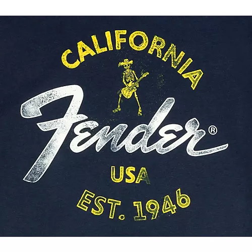 Fender Baja Blue T-Shirt X Large Blue - musicians--Friend