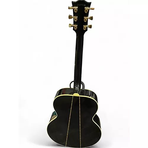Used Gibson Elvis SJ-200 Black Acoustic Electric Guitar Black - musicians--Friend