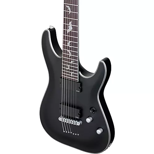 Schecter Guitar Research Damien Platinum 7-String Electric Guitar Satin Black - musicians--Friend