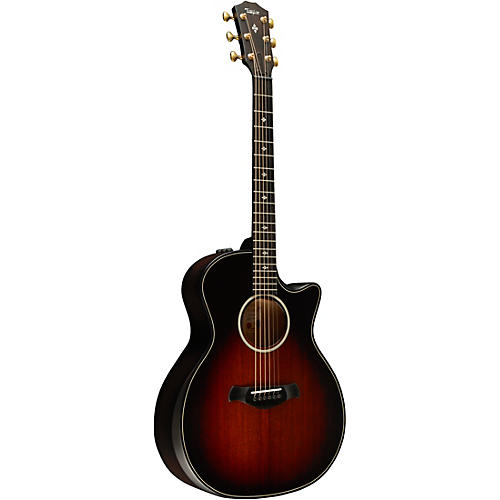 Taylor Builder's Edition 324ce Grand Auditorium Acoustic-Electric Guitar Tobacco Kona Burst - musicians--Friend