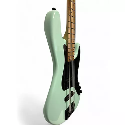 Used Schecter Guitar Research J5 Seafoam Green Electric Bass Guitar Seafoam Green - musicians--Friend