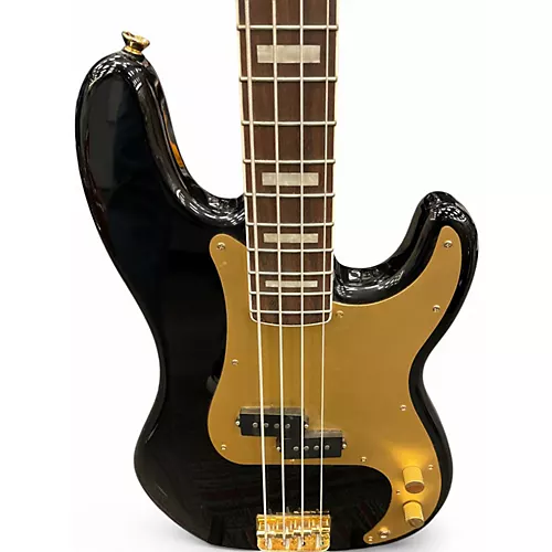 Used Squier 40th Anniversary Precision Bass Black Electric Bass Guitar Black - musicians--Friend