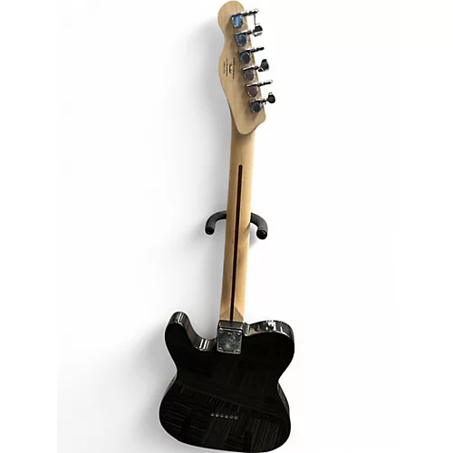 Used Squier Limited Edition Affinity Series Telecaster Thinline Metallic Black Hollow Body Electric Guitar Metallic Black - musicians--Friend