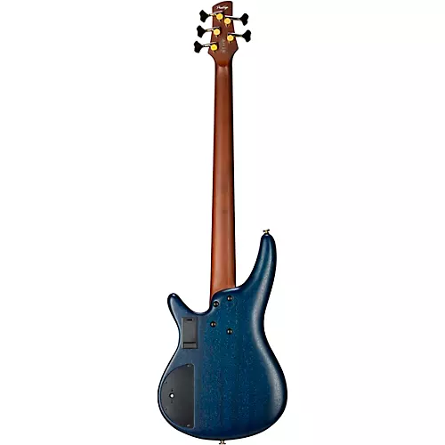 Ibanez Prestige SR6605 5-String Electric Bass Guitar Ghost Fleet Blue Burst - musicians--Friend