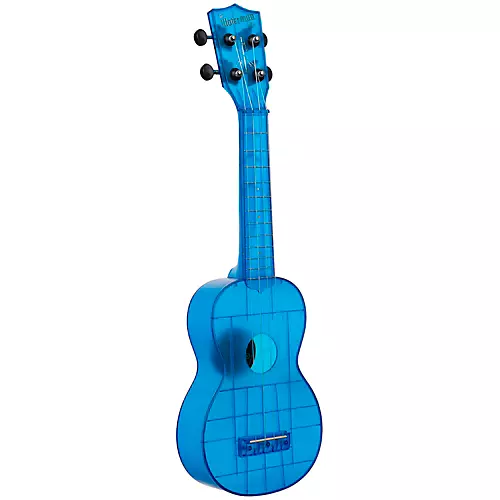 Kala KA-WMT Soprano Waterman Ukulele Transparent Cobalt Blue - musicians--Friend