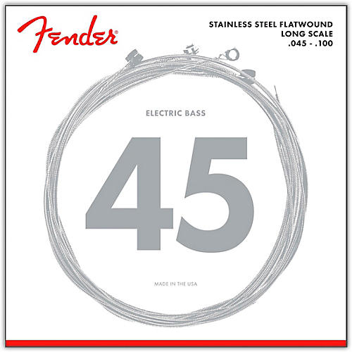 Fender 9050L Stainless Steel Flatwound Long Scale Bass Strings - Light - musicians--Friend