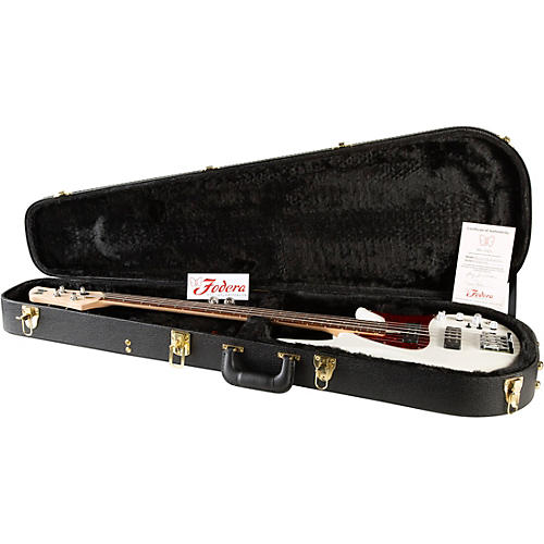 Fodera Guitars Monarch 4 Standard Classic Electric Bass Olympic White - musicians--Friend