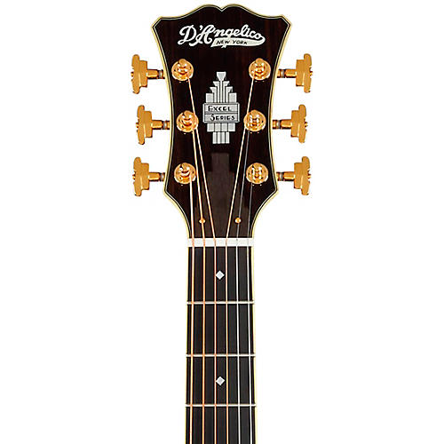 D'Angelico Excel Lexington Dreadnought Acoustic-Electric Guitar Autumn Burst - musicians--Friend